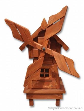 zahradní dekorace dřevěná, větrný mlýn pacyg MO139