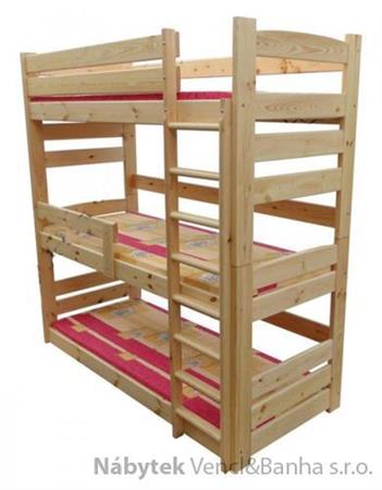 patrová dřevěná postel masivní Superior chalup