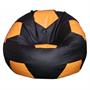 sedací vak Fotbalový mič černá a oranžová toff