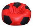 sedací vak Fotbalový mič červená a černá toff