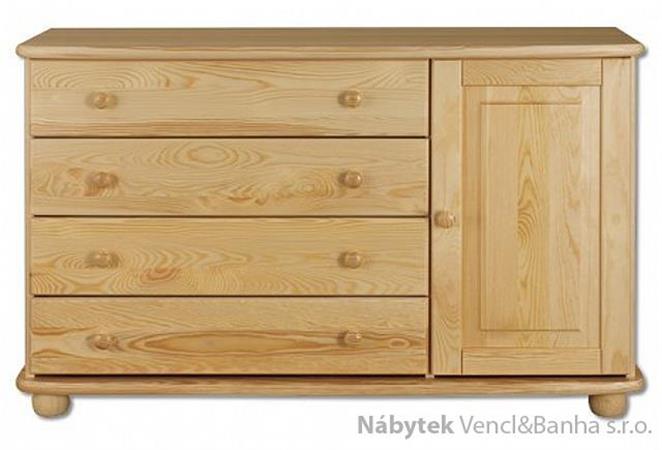 dřevěná komoda, prádelník z masivního dřeva borovice KD148 pacyg