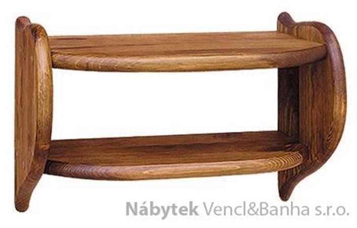 dřevěná závěsná polička z masivního dřeva borovice drewfilip 55