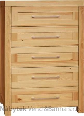 moderní dřevěná komoda, prádelník z masivního dřeva borovice DEL SOL drewfilip 17