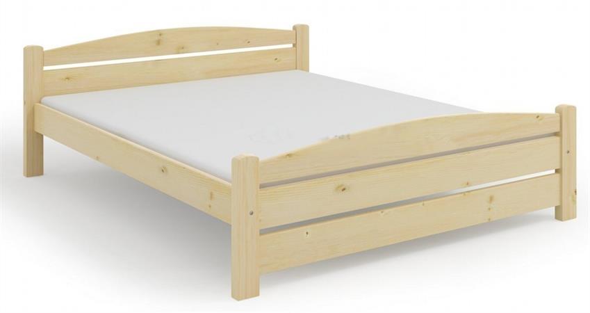 dřevěná dvoulůžková postel smrková Kasia maršal