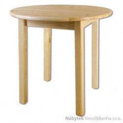 dřevěný jídelní stůl kulatý z masivního dřeva borovice ST105 pacyg