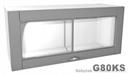 kuchyňská skříňka horní prosklená z laminátové DTD Linea G80KS gala