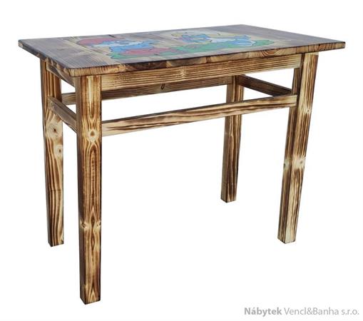 dřevěný dětský stolek z jehličnatého masivního dřeva drewfilip 2