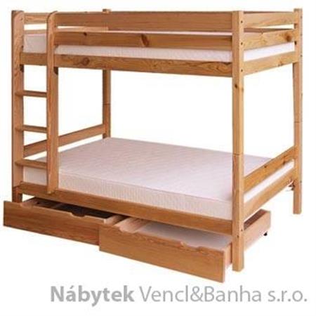patrová postel, palanda z masivniho dřeva borovice drewfilip 12 