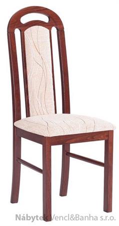 dřevěná čalouněná jídelní židle z masivu Piano drewmi