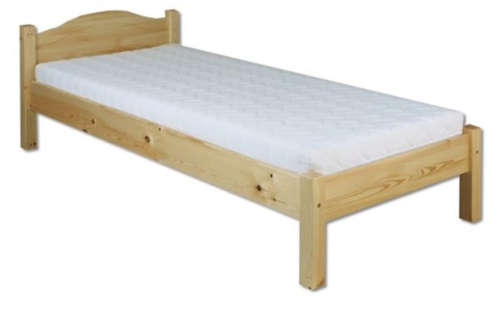 dřevěná jednolůžková postel z masivního dřeva LK124 pacyg