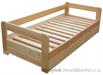dřevěná dvoulůžková manželská postel s úložným prostorem Vision chalup