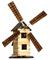 Dřevěná slepovací stavebnice Větrný mlýn, Windmill W15 Walachia