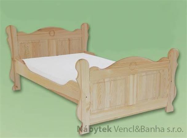 stylová masivní dvojlůžková postel Venecia drem 9C
